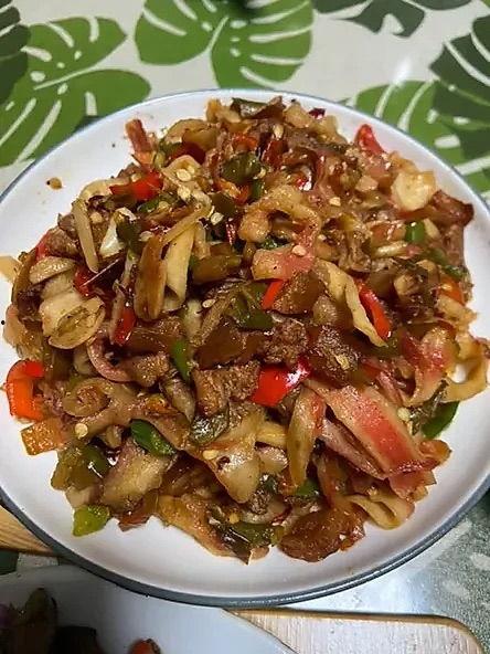 一瓜两吃炒菜,炒出美味新境界